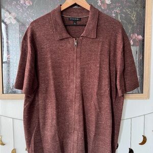 Banana Republic Zip Down Polo